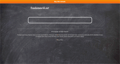 Desktop Screenshot of freedomworld.net